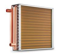 VEVOR Scambiatore di Calore Acqua-Aria 40,64 x 40,64 cm 3 Ranghi 242 Alette