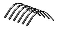 VEVOR Scarificatore a Molle per Trattorini Confezione da 6, Denti di Ricambio per Rastrello da Giardino, un Foro per Bullone, Parti di Ricambio per Denti per Ghiaia in Acciaio ad Alta Resistenza