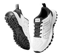 VEVOR Scarpe da Allenamento Trasversale, Scarpa da Ginnastica Larghezza M, Taglia US 10, Scarpe con Punta Larga, Supporto per L'Arco Plantare e Lacci Regolabili, Scarpa Allenamento, Bianco