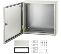 VEVOR Scatola elettrica in acciaio Scatola elettrica 40 x 40 x 15 cm Acciaio al carbonio IP65