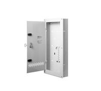 VEVOR Scatola Gestione Cablaggio Strutturato da Parete Pannello 650x297 mm Contenitore Cavi Elettrici Multimediale, Acciaio Laminato a Freddo, da Incasso, Coperchio Incernierato, Sportello Ventilato