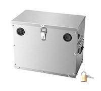 VEVOR Scatola per Batteria Gruppo 24/31, Cassetta per Batteria da Auto Barche in Acciaio Inox, Custodia per Batteria da Barca con Serratura Custodia Portabatterie per Auto, Barche, Camper, Viaggio
