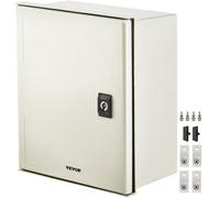 VEVOR Custodia in acciaio NEMA, scatola elettrica in fibra di vetro NEMA, IP66 impermeabile e antipolvere, con piastra di montaggio 30 x 25 x 14 cm