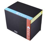 VEVOR Scatola per Salto Pliometrica 3 in 1, Scatola in Cotone da 30/24/20 Pollici, Piattaforma e Scatola per Agilità di Salto Antiscivolo per Allenamento in Palestra a Casa