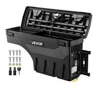 VEVOR Scatola Porta Attrezzi per Cassone del Camion 25 L Impermeabile ABS Passaruota, Compatibile con Chevy/GMC Silverado/Sierra 2500/3500HD 2020-2025, Lato Passaggero Destro, Foratura Richiesta