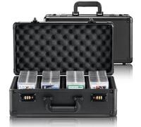 VEVOR Scatola Porta Carte Classificate, 4 Fessure, Custodia Porta Carte Sportive Classificate con Chiusura Codificata, per 108 Carte Classificate PSA 76 Carte BGS 388 Carte con Caricamento Superiore