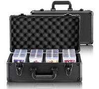 VEVOR Scatola Porta Carte Classificate, 4 Fessure, Custodia Porta Carte Sportive Classificate con Chiusura Codificata, per 108 Carte Classificate PSA 84 Carte SGC 388 Carte con Caricamento Superiore