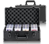 VEVOR Scatola Porta Carte Classificate, 4 Fessure, Custodia Porta Carte Sportive Classificate con Chiusura Codificata, per 108 Carte Classificate PSA 84 Carte SGC 388 Carte con Caricamento Superiore