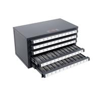 VEVOR Scatola Porta Rubinetti da #2-56 a #12-28, Cassetti Portautensili 5 Cassetti 60 Scomparti Etichettati, Dispenser Rubinetti 37,5x20x20 cm Impilabile Identificazione Conservazione Officina Garage