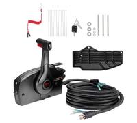 VEVOR Scatola telecomando fuoribordo compatibile con Mercury PT 2 tempi 881170A15, comando acceleratore per barca a montaggio laterale, con interruttore trim, cablaggio 8+4 pin