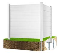 VEVOR Schermo per la Privacy da Esterno, Recinzione 1270x1270mm per Cortile per Condizionatore d'Aria, Recinzione per Attrezzature per Piscina in Vinile, Racchiudere Bidoni della Spazzatura 2 Pannelli