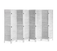 VEVOR Divisorio in Legno per Ambienti, Divisorio per Privacy Pieghevole in Legno a 8 Pannelli, Divisorio per Persiane per Interni Alto 1700 mm, Divisorio Decorativo Portatile, per Separazione Spazio