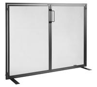 VEVOR Schermo Parascintille per Stufa Camino da Interno 2 Pannelli da 99 x 78 cm