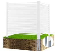 VEVOR Schermo per la Privacy da Esterno, Recinzione 1220x1220mm per Cortile per Condizionatore d'Aria, Recinzione per Attrezzature per Piscina in Vinile, Racchiudere Bidoni della Spazzatura 2 Pannelli