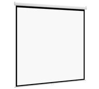 VEVOR Schermo per Proiettore Manuale, 3048 mm 1:1 4K 1080 HD, Proiezione di Film a Parete con Corda di Trazione, Schermo a Scomparsa Retrattile Avvolgibile Portatile per Teatro Domestico