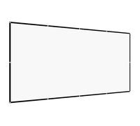 VEVOR Schermo per Proiettore Manuale, 3048 mm 16:9 4K 1080 HD, Schermo per Proiettore a Parete con 8 Ganci e Nastri Biadesivi e Corde, Proiezione di Film Portatile per Teatro Domestico