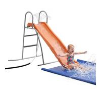 VEVOR Scivolo Acquatico Grande da Piscina, Scivolo Acquatico da Esterno 165 cm per Bambini, Autoportante da Piscina con Spruzzatore Regolabile Integrato Scaletta per Arrampicata, Parco, Giardino