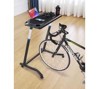 VEVOR Scrivania da ciclismo, regolabile per allenamento e tapis roulant, con supporto triangolare, antiscivolo, multi-slot, scrivania fitness con manubrio, adatta per esercizi a casa e in ufficio