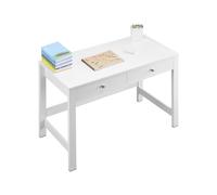 VEVOR Scrivania da Studio Piccola con Cassetti Rettangolare Bianco per Bambini