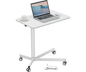 VEVOR Scrivania Mobile in Piedi 723-1122 mm Scrivania in Piedi Regolabile in Altezza Carico Max. 20 kg con Molla Ruote Girevoli a 360° Tavolo per Laptop Mobile per Casa Ufficio Scuola, Supporto Laptop