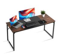 VEVOR Scrivania per Computer Tavolo da Ufficio 160 x 60 cm per Casa Marrone Nero