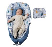 VEVOR Sdraio per Bambini, 900 x 500 x 140 mm Cotone Morbido Nido per Neonati con Poggiatesta e 2 Coperture Bifacciali, Seggiolino Portatile per Bambini, con Borsa per Trasporto per Casa e Viaggio