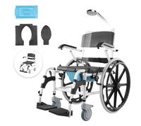 VEVOR Sedia a Rotelle per Disabili Doccia a Rotelle in Alluminio da 440 mm