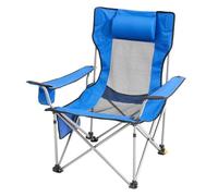 VEVOR Sedia da Campeggio Reclinabile Carico di 149,69 kg Sedia Pieghevole Blu