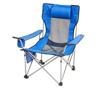 VEVOR Sedia da Campeggio Reclinabile Carico di 149,69 kg Sedia Pieghevole Blu
