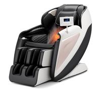 VEVOR Sedia da Massaggio, 18 Modalità Automatiche, Poltrona Reclinabile a Gravità Zero per Tutto Corpo con Pista SL, Poltrona Reclinabile con Massaggio 3D e Riscaldamento, Rullo per Piedi, Schermo LCD