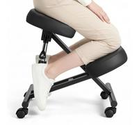 VEVOR Sedia Ergonomica Inginocchiata Regolabile Sedia da Ginocchio Ergonomica Altezza Regolabile Sedile da Ginocchio Contro il Dolore Collo Schiena Telaio in Metallo a Forma di X, Carico max 120 kg