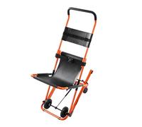 VEVOR Sedia manuale per scale, capacità di carico di 158,8 kg, sedia a rotelle pieghevole di emergenza con 4 ruote, sedia portatile per scale, ambulanza, pompiere, evacuazione per anziani, disabili,