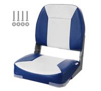 VEVOR Sedile da Barca Pieghevole, Sedile per Imbarcazioni con Schienale Basso Imbottitura in Spugna Alta Densità, Sedile per Barca Impermeabile per Crociere in Motoscafo Barca da Pesca 48,5x41x48cm
