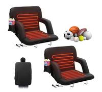 VEVOR Sedile Stadio Doppio Riscaldato con Supporto per Schiena 3 Livelli 2 Set