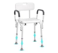 VEVOR Sedile per Doccia Bagno Schienale Carico max. 158,8kg Altezza Regolabile