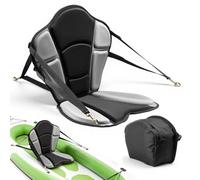 VEVOR Sedile per Kayak 1 pz Sedile con Schienale per Kayak Gonfiabile Spessore 31 mm Sedia con Schienale per Canoa Barca Paddleboard con Borsa Portaoggetti Cinghie Regolabili per SUP Barche da Pesca