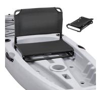 VEVOR Sedile per Kayak 1 pezzo Sedile con Schienale per Kayak Gonfiabile Dimensioni 505 x 430 x 370 mm Sedia con Schienale per Canoa Barca da Pesca Telaio in Lega di Alluminio Telaio Pieghevole, Nero