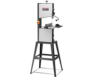 VEVOR Sega a nastro con supporto, 25,4 cm, 560 e 1100 giri/min, sega a nastro da tavolo a due velocità, motore da 370 W 1/2 HP con supporto in metallo ottimizzato per tavolo da lavoro e contatore