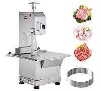 VEVOR Segaossa Elettrica da Banco Uso Commerciale in Acciaio Inox per Carne Ossa da Macellerie 2200W Produttività max. 1000kg/ora, Macchina Segaossa Elettrica Spessore di Taglio 0-180mm Altezza 230mm