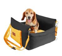 VEVOR Seggiolino Auto per Cani Piccola Taglia 11kg, Rialzo per Cani Impermeabile, Maniglie Laterali, Tasca Portaoggetti, Guinzaglio con Clip, Imbottitura in Cotone PP, Cuccia per Animali Domestici