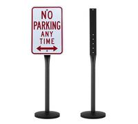 VEVOR Segnaletica in Ghisa 121,92 cm Supporto per Segnaletica Portatile Nero