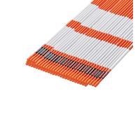 VEVOR Segnavia, 100 Pezzi, 1,8 x 182 cm, Catarifrangenti ad Alta Visibilità con Punte da Trapano in Acciaio 30 cm, Bastoncini da Neve Riflettenti, Palo in Fibra di Vetro per Parcheggi, Marciapiedi