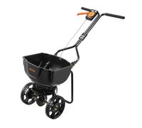 VEVOR Seminatrice per Trattore Rimorchio Larghezza di Spandimento 3 m, Ruote Diametro da 254 mm, Controllo del Flusso Regolabile, Tramoggia con capacità di 6,8 kg, per Prato per Fertilizzanti, Semi