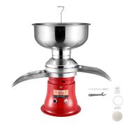 VEVOR Separatore Centrifugo per Crema di Latte Rosso, Macchinetta Separatore Crema Elettrico Acciaio Inox 304 100 L/H 10500 Giri/min, Scrematrice Centrifuga per Crema Formaggio Dolci 30 W, 100-240 V