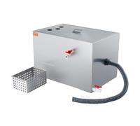 VEVOR Separatore Grasso Commerciale, Separatore di Grasso da 40 lb, Acciaio Inossidabile sotto Il lavello, Separatore Olio-Acqua da 10 GPM, per Cucina, Mensa, Ristorante