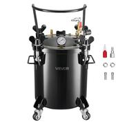 VEVOR Serbatoio a Pressione per Vernice a Spruzzo in Acciaio Resistente da 20 Litri, Serbatoio Spruzzatore di Vernice con Tre Attacchi Rapidi per Uso Domestico, Serbatoi di Grande Diametro