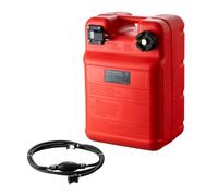 VEVOR Serbatoio Carburante Marino 24 L Serbatoio Carburante per Barche Portatile per Barche con Motore Fuoribordo, Serbatoio Carburante per Barche Marine Fuoribordo Plastica con Tubo Flessibile, Rosso