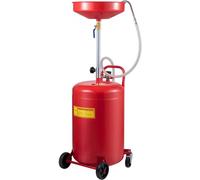 VEVOR Serbatoio di Scarico dell'Olio da 20 Galloni Scarico dell'Olio Portatile Scolapiatti ad Aria Cambio dell'Olio, Contenitore Scarico dell'Olio, Drenaggio Trasferimento Carburante Fluido Imbuto