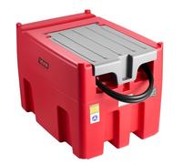 VEVOR Serbatoio Portatile per Diesel Benzina 440 Litri Portata 10 GPM, Serbatoio per Carburante Diesel con Pompa di Trasferimento Elettrica da 12 V, Tubo Flessibile, Trasporto del Carburante, Rosso
