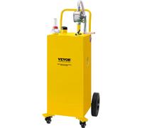 VEVOR Serbatoio di stoccaggio del carburante da 35 galloni 4 ruote giallo